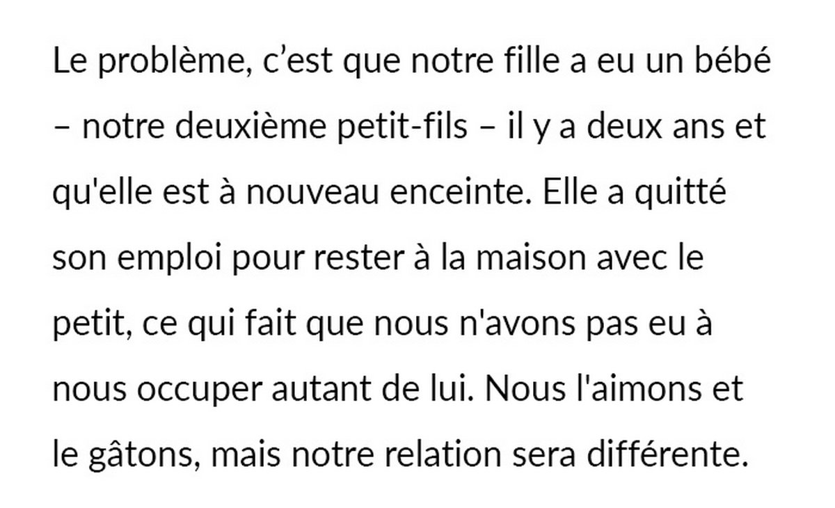 Une grand-mère veut enfin vivre pour elle-même, alors elle se « retire » de la garde de ses petits-enfants, ce qui bouleverse sa fille
