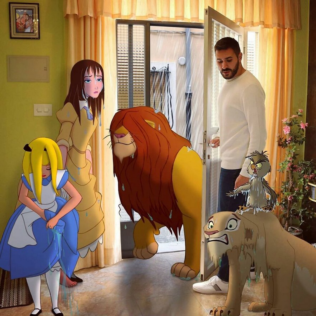 Cet homme continue d’insérer des personnages Disney dans ses photos et on dirait qu’ils s’amusent comme des fous