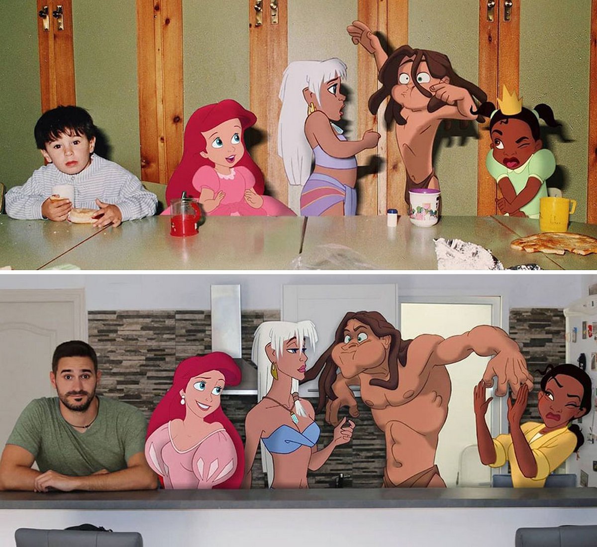 Cet homme continue d’insérer des personnages Disney dans ses photos et on dirait qu’ils s’amusent comme des fous