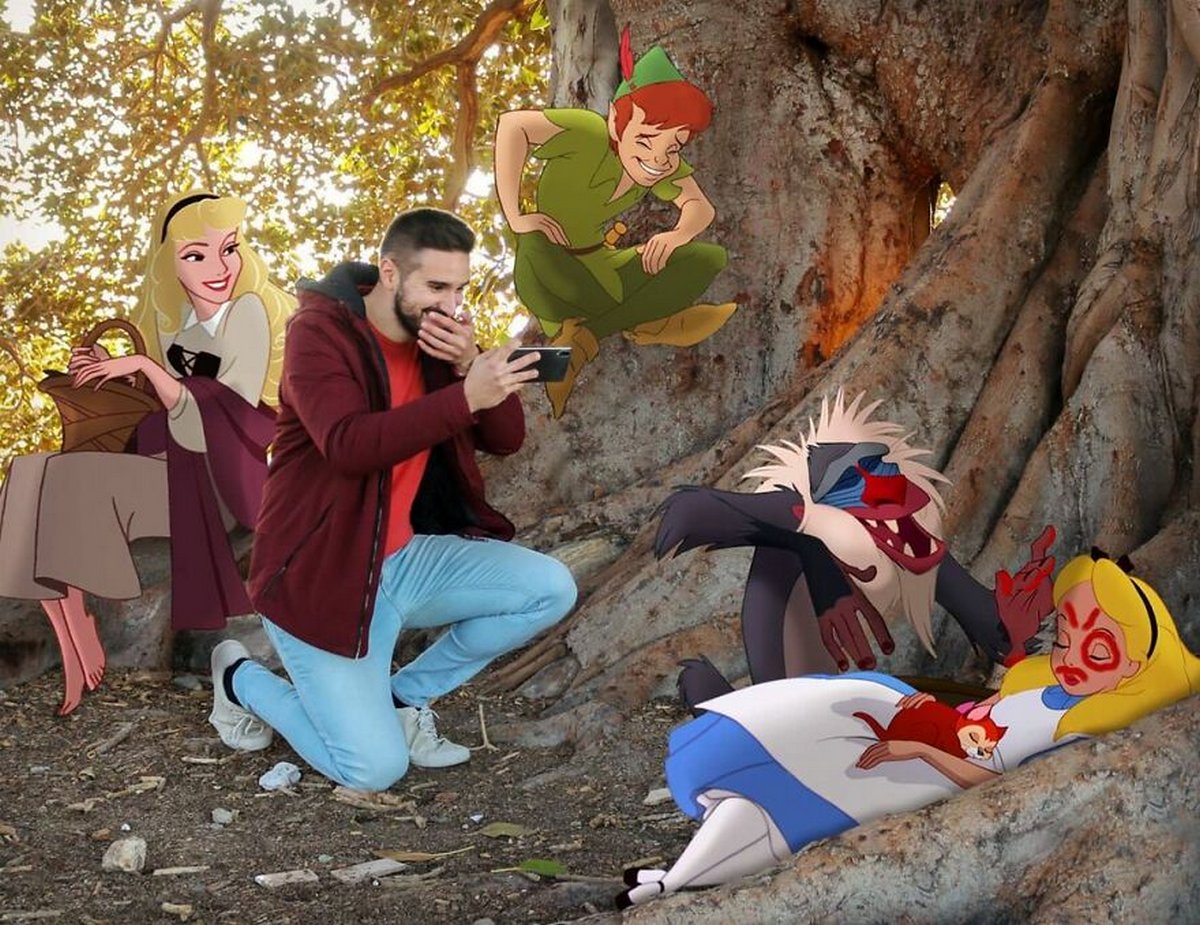 Cet homme continue d’insérer des personnages Disney dans ses photos et on dirait qu’ils s’amusent comme des fous