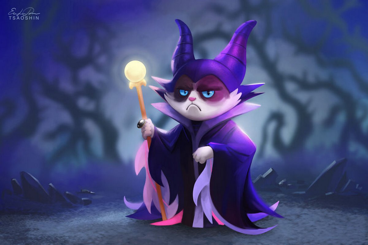 Cet artiste insère le légendaire Grumpy Cat dans des films Disney et le résultat est hilarant