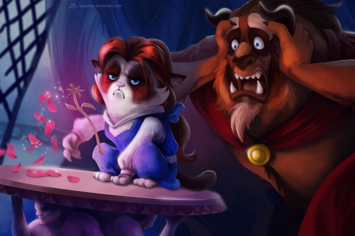 Cet artiste insère le légendaire Grumpy Cat dans des films Disney et le résultat est hilarant