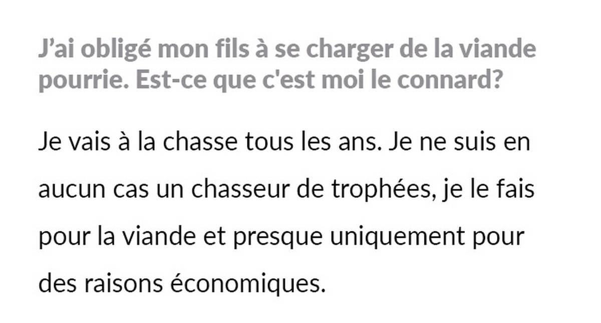 Un père oblige son fils végétarien à se charger de la viande pourrie après qu’il a débranché le congélateur pour faire pourrir leur viande