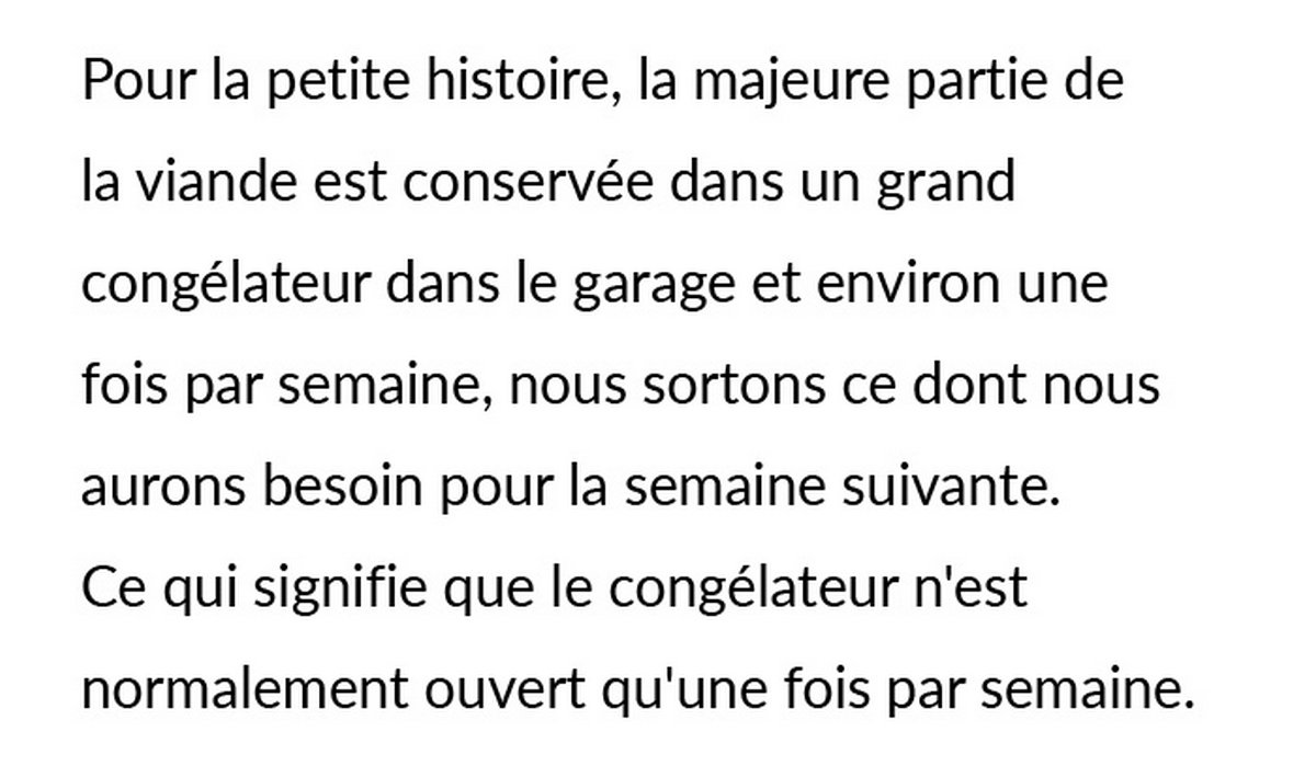 Un père oblige son fils végétarien à se charger de la viande pourrie après qu’il a débranché le congélateur pour faire pourrir leur viande