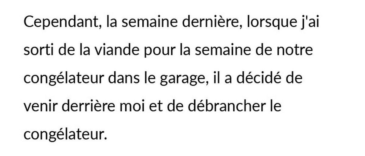 Un père oblige son fils végétarien à se charger de la viande pourrie après qu’il a débranché le congélateur pour faire pourrir leur viande