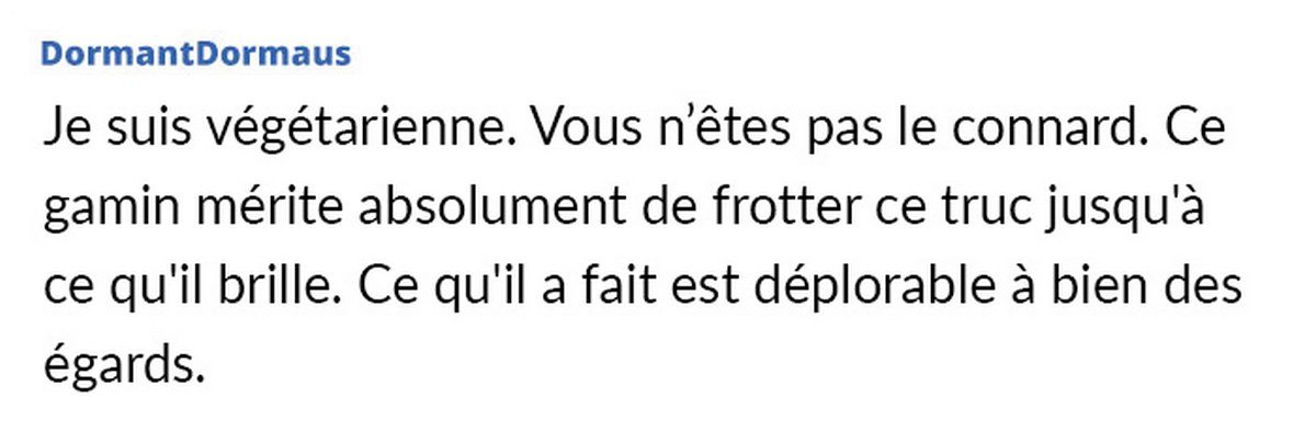 Un père oblige son fils végétarien à se charger de la viande pourrie après qu’il a débranché le congélateur pour faire pourrir leur viande