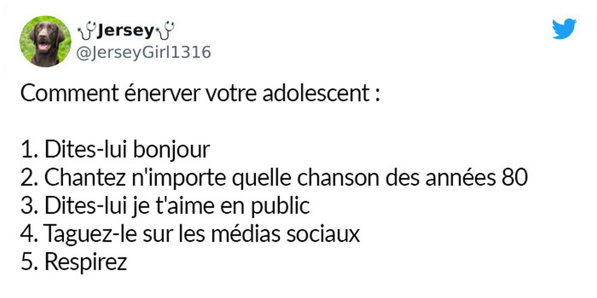 11 tweets hilarants par des parents qui élèvent des adolescents