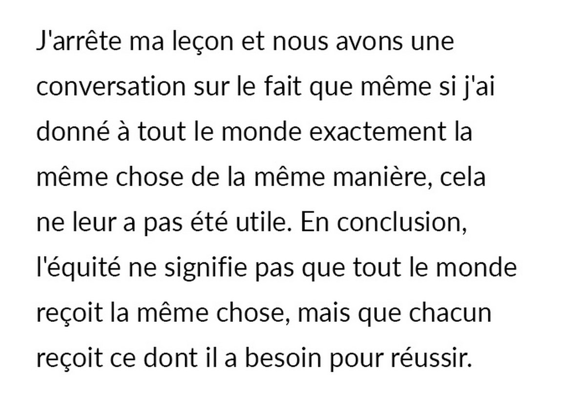 « Tout ce que je dois faire, c’est dire “pansement” et ils comprennent” » : une enseignante explique comment elle enseigne à ses élèves pourquoi ils ne peuvent pas être traités de la même manière