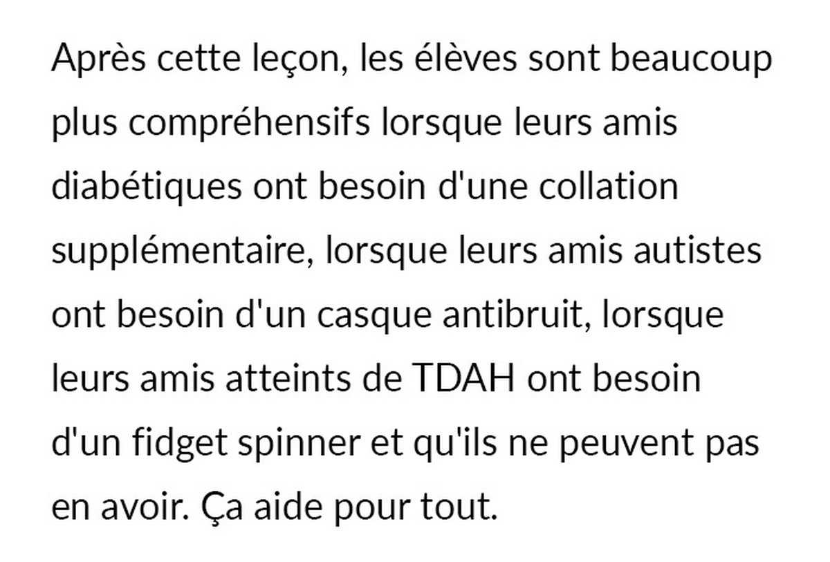 « Tout ce que je dois faire, c’est dire “pansement” et ils comprennent” » : une enseignante explique comment elle enseigne à ses élèves pourquoi ils ne peuvent pas être traités de la même manière