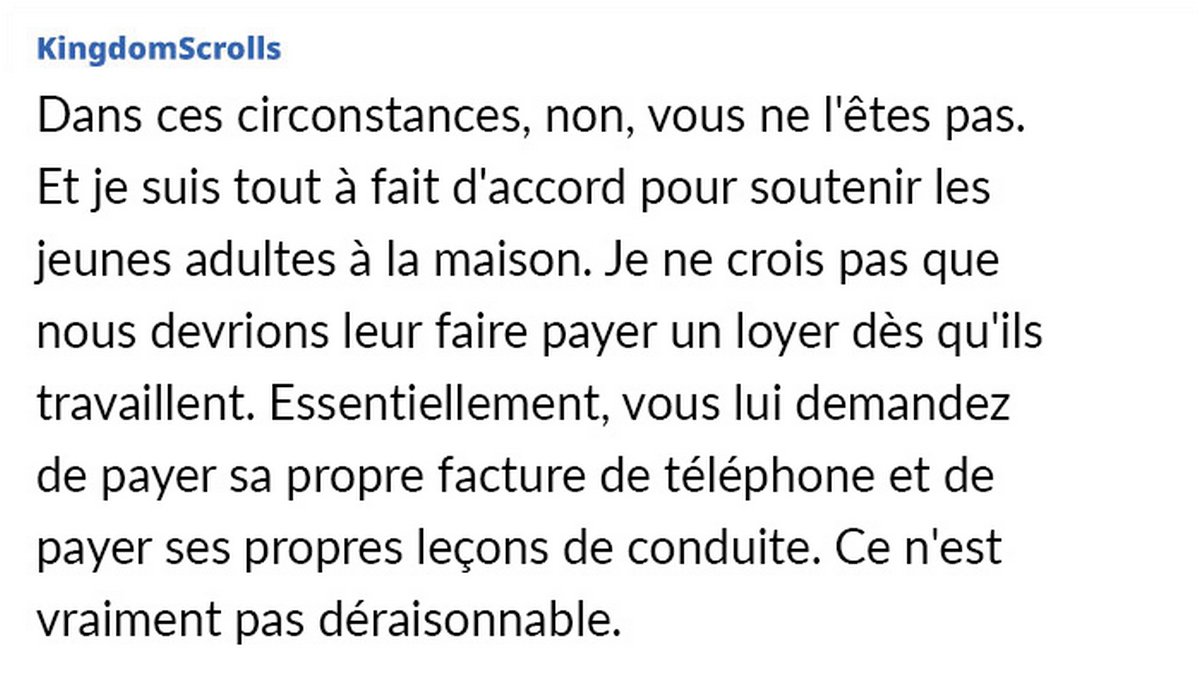 Une mère demande à sa fille adolescente qui travaille de commencer à payer les dépenses du ménage et se sent comme « la pire mère du monde »