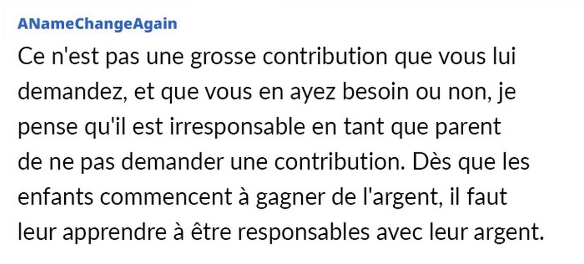 Une mère demande à sa fille adolescente qui travaille de commencer à payer les dépenses du ménage et se sent comme « la pire mère du monde »
