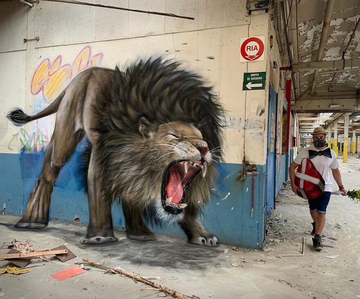 Ce street artiste français peint des graffitis de créatures 3D et ce n’est pas pour les âmes sensibles