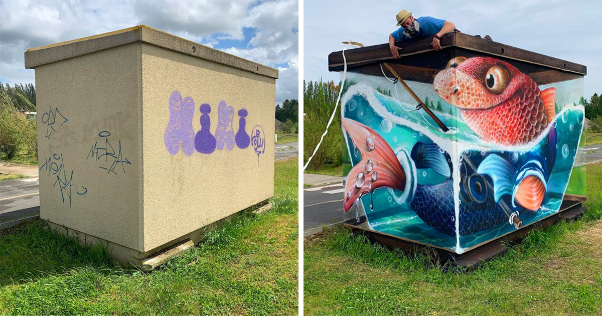Ce street artiste français peint des graffitis de créatures 3D et ce n’est pas pour les âmes sensibles