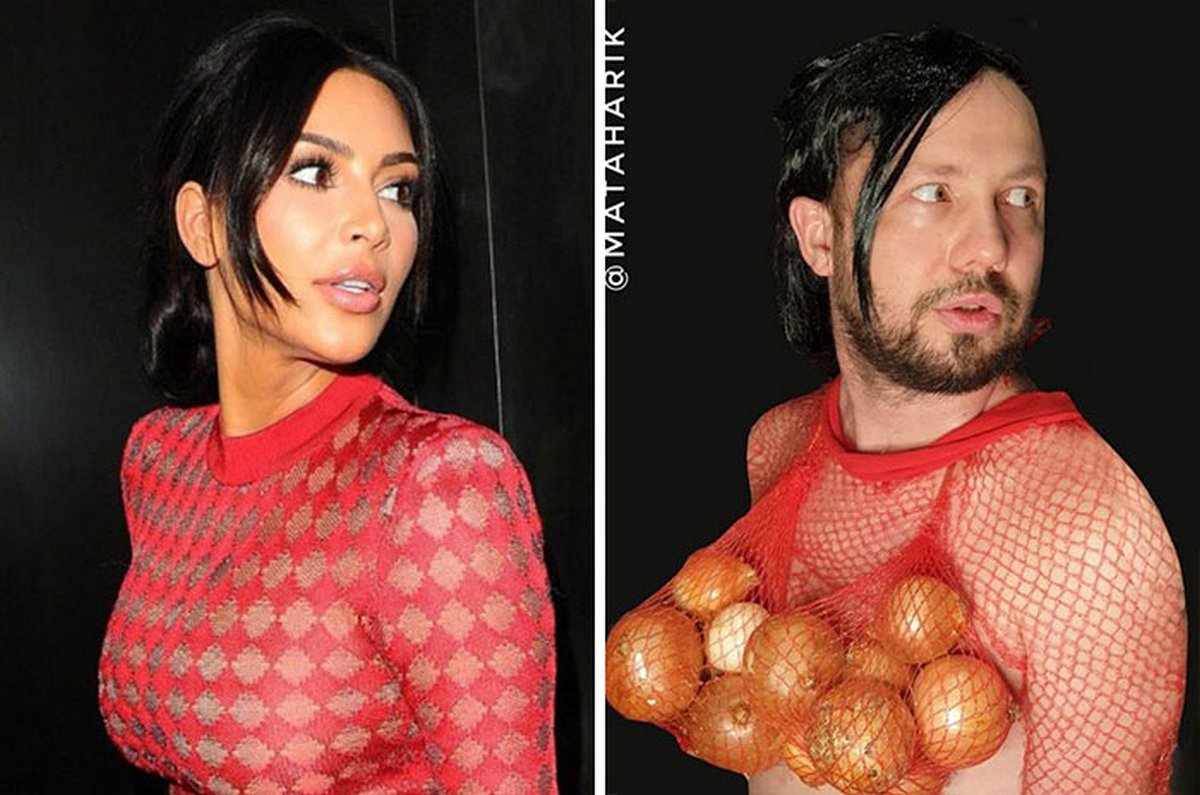 Ce mec a parodié les tenues de célébrités et a publié ces photos drôles sur Instagram