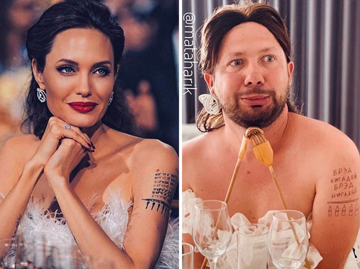 Ce mec a parodié les tenues de célébrités et a publié ces photos drôles sur Instagram