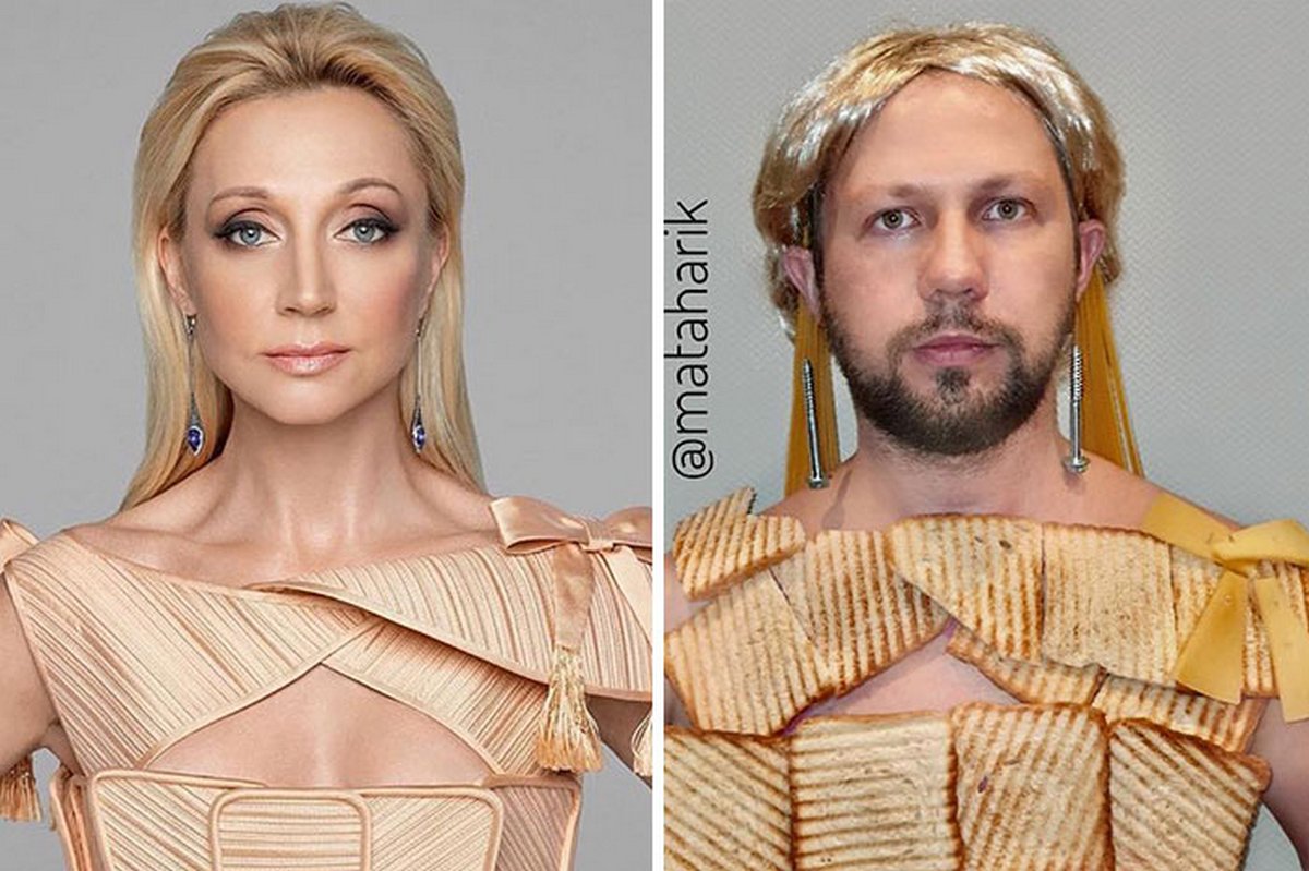 Ce mec a parodié les tenues de célébrités et a publié ces photos drôles sur Instagram