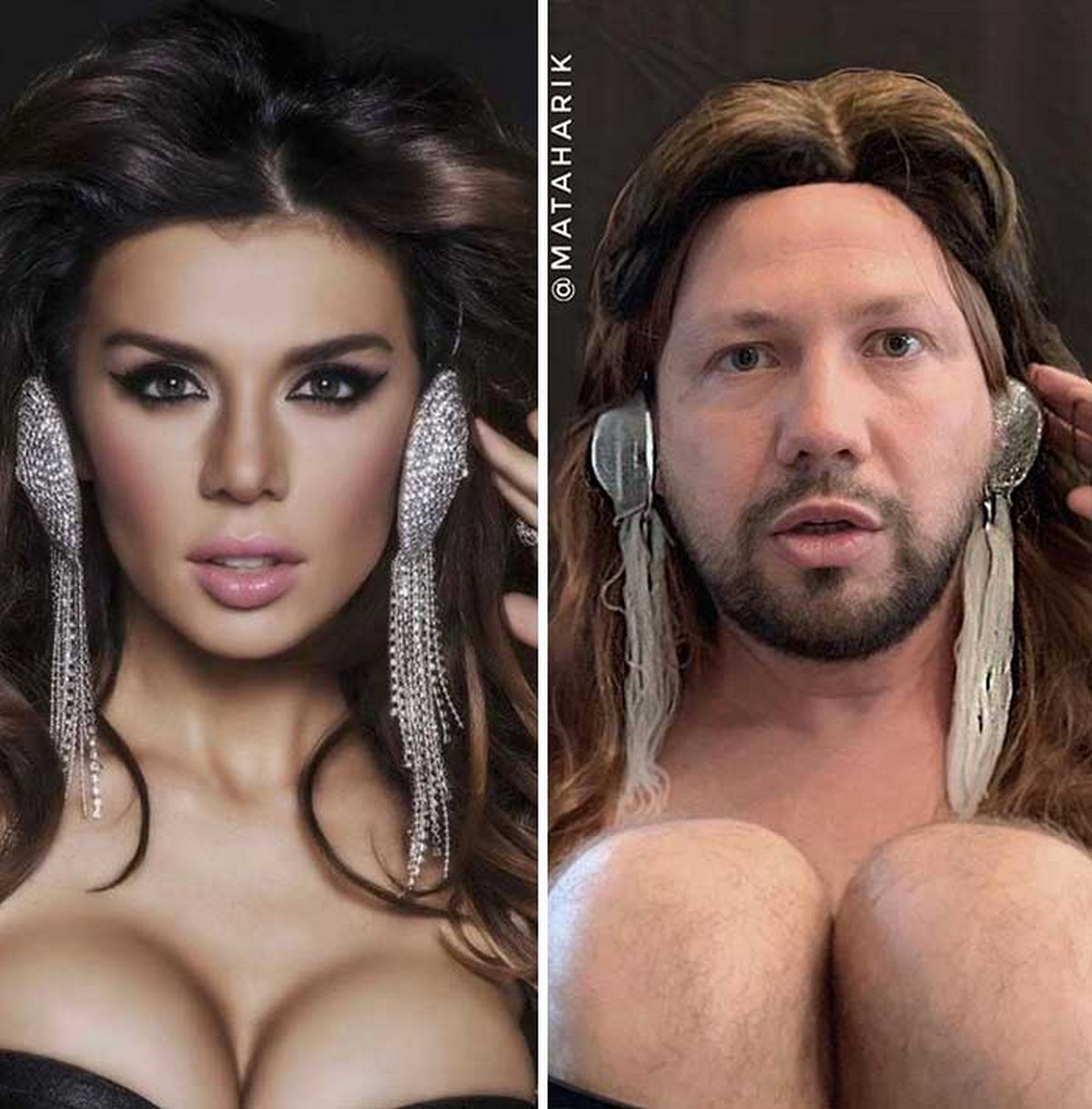 Ce mec a parodié les tenues de célébrités et a publié ces photos drôles sur Instagram