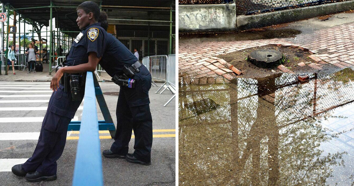 Queste foto mostrano curiose coincidenze sui marciapiedi di New York