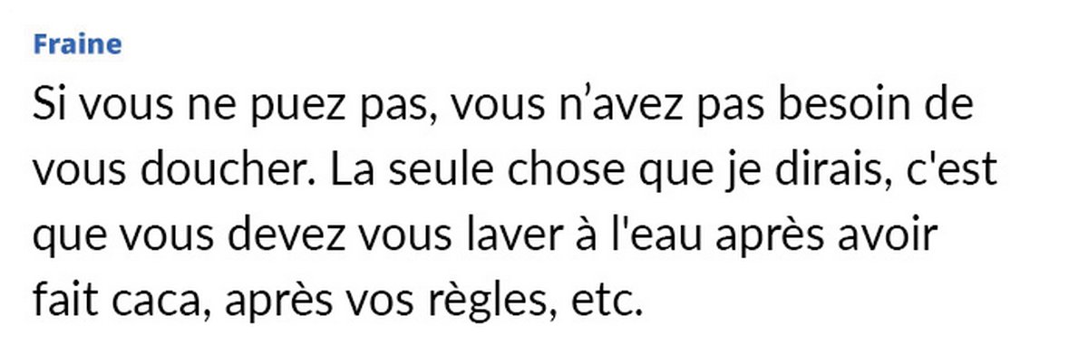Une femme est choquée d’apprendre que ses amies se douchent tous les jours et demande si elle est dégoûtante