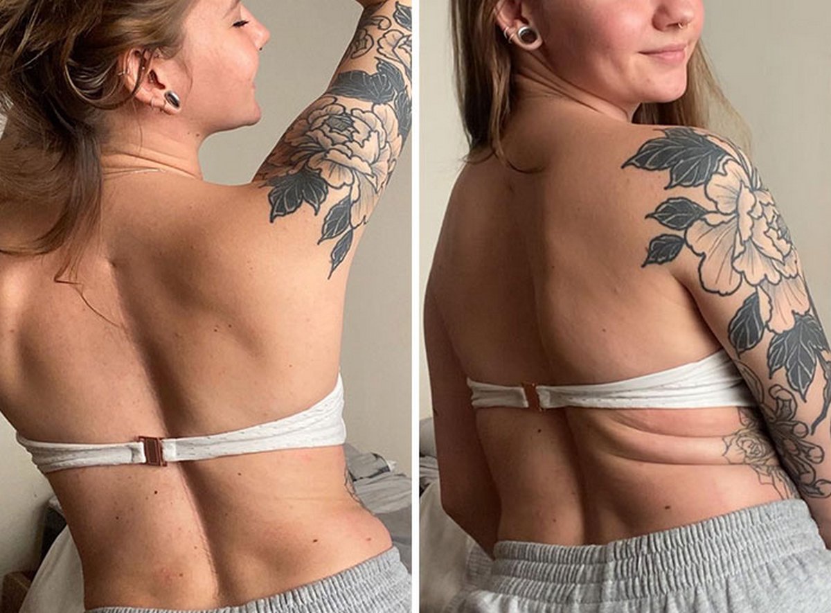 Cette femme est devenue virale pour avoir rappelé aux gens à quoi ressemblent les vrais corps en partageant ces photos côte à côte