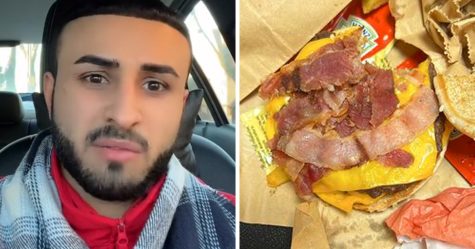 Un musulman a « vomi pendant des jours » après avoir mangé un repas de Burger King « bourré de bacon » par mégarde