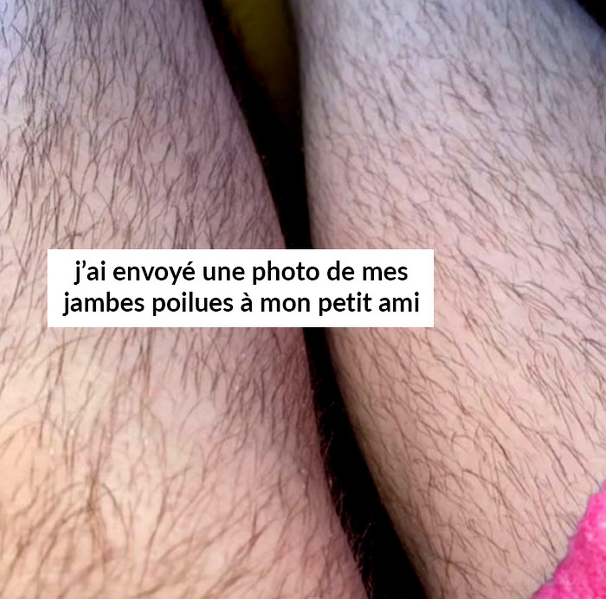 Une femme a envoyé une photo de ses jambes poilues à son petit ami pour rigoler, mais elle ne s’attendait pas à ce qu’il réponde en lui faisant honte