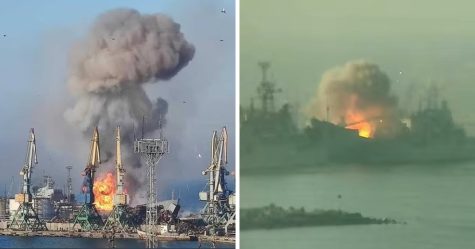 Un navire de la marine russe a été détruit après que des images de propagande ont révélé sa position