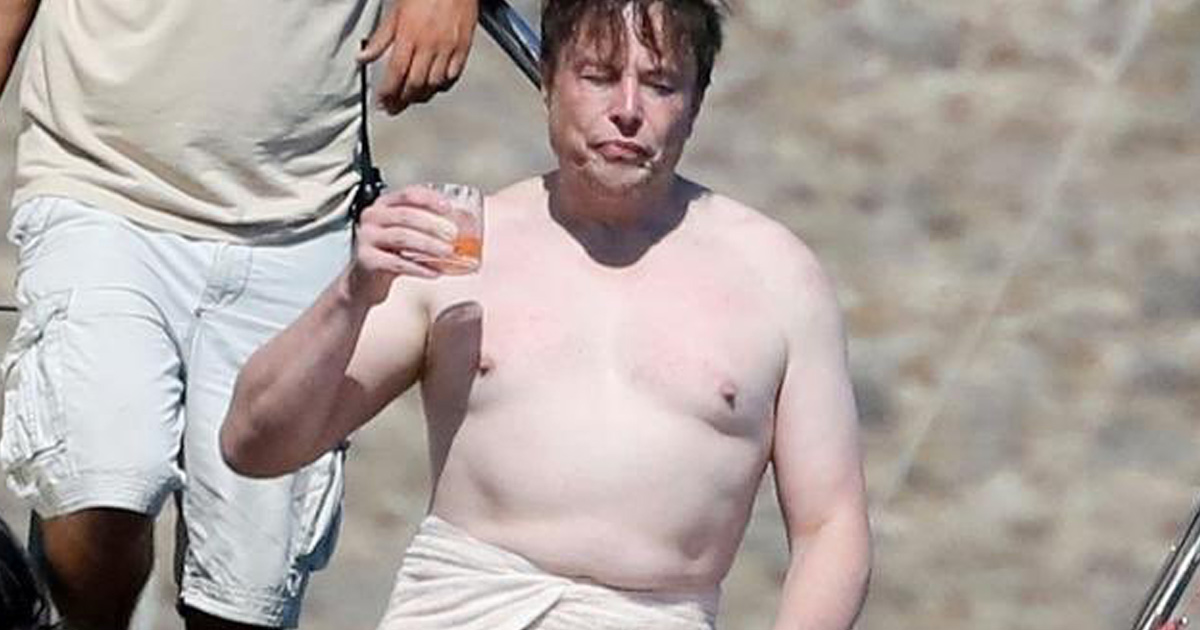 Elon Musk réagit aux photos de lui torse nu faisant la fête sur un yacht