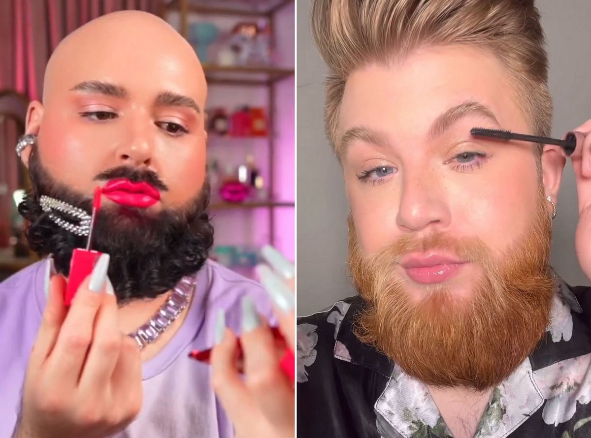 Les maquilleurs Ryan Vita (gauche) et Zak Taylor (droite) ont présenté et soutenu une gamme de produits cosmétiques Maybelline.