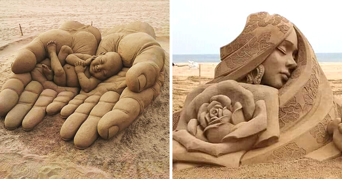 27 fois où des gens ont transformé du sable en oeuvres d'art - ipnoze