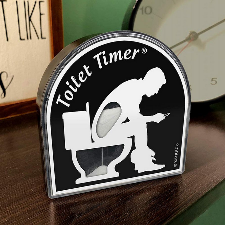 Toilet Timer : le sablier qui compte les minutes si vous passez trop de  temps aux toilettes 