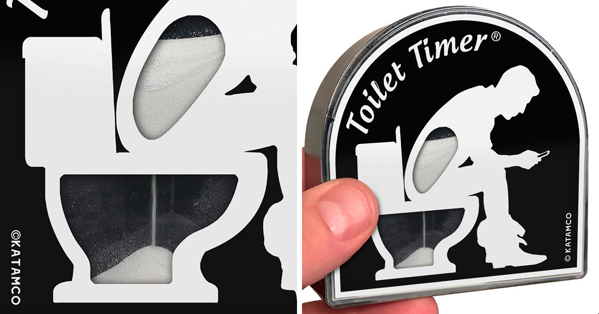 Vous pouvez maintenant obtenir un sablier pour les gens qui passent trop de  temps aux toilettes - ipnoze