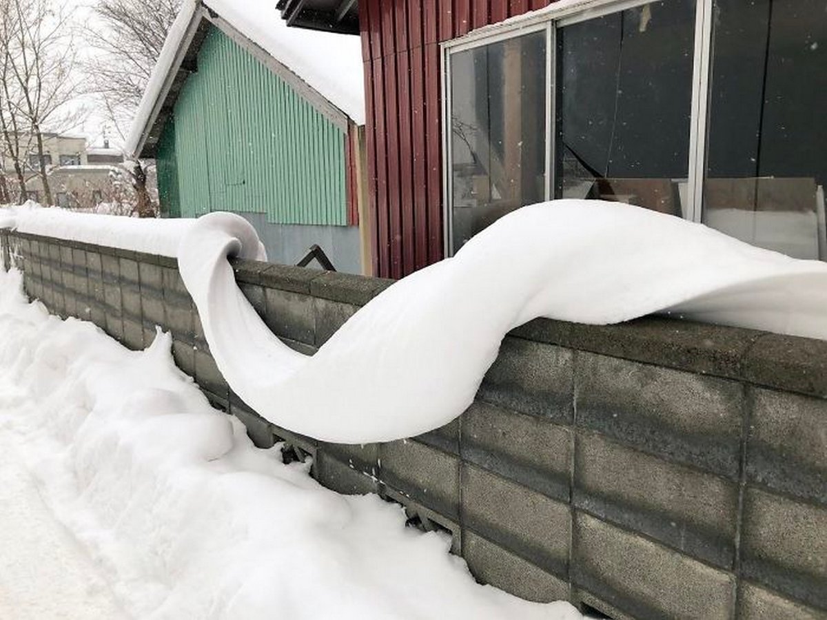 Un ruban de neige qui a parfaitement fondu