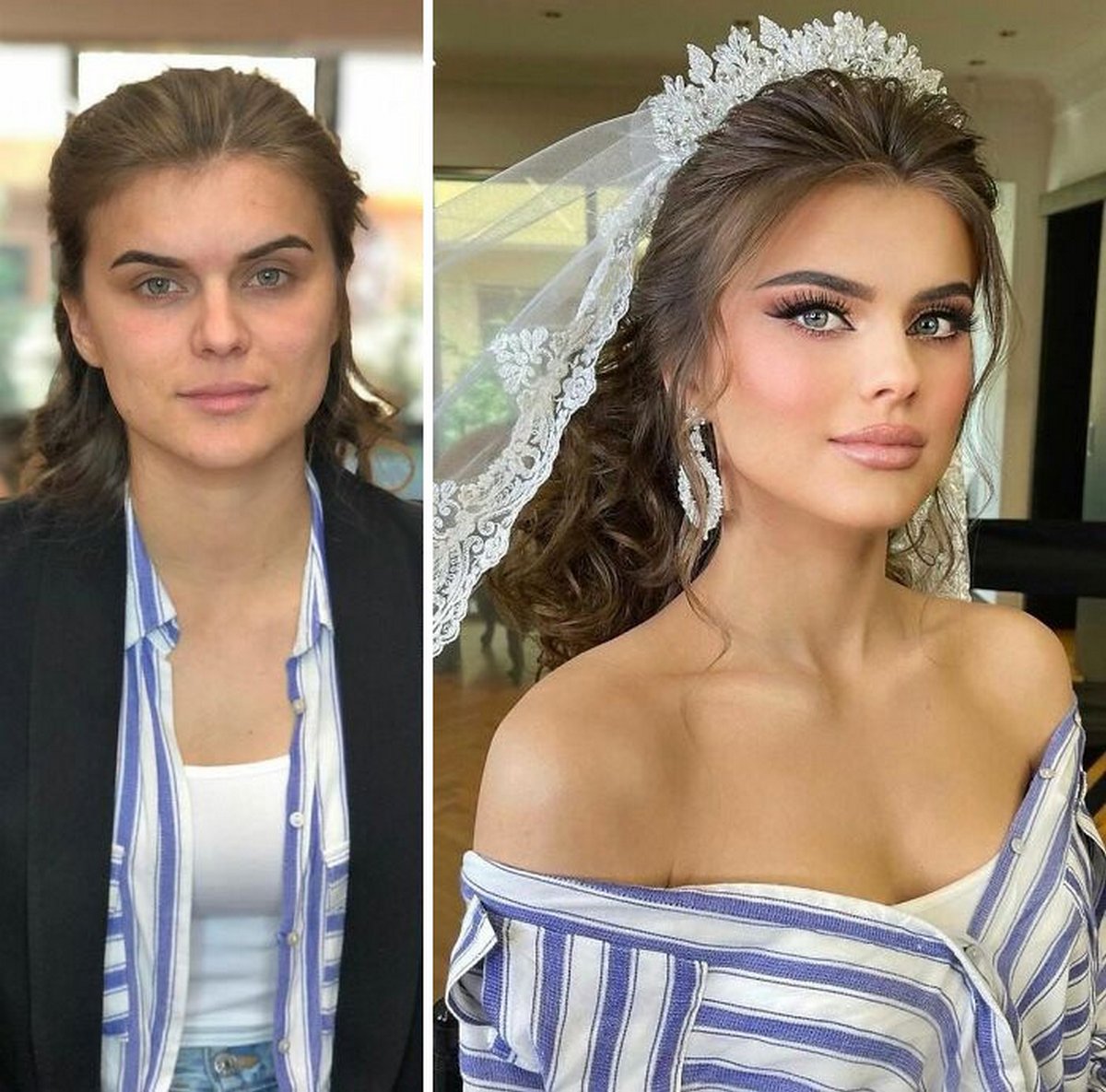 Voici des femmes avant et après leur maquillage de mariage - ipnoze