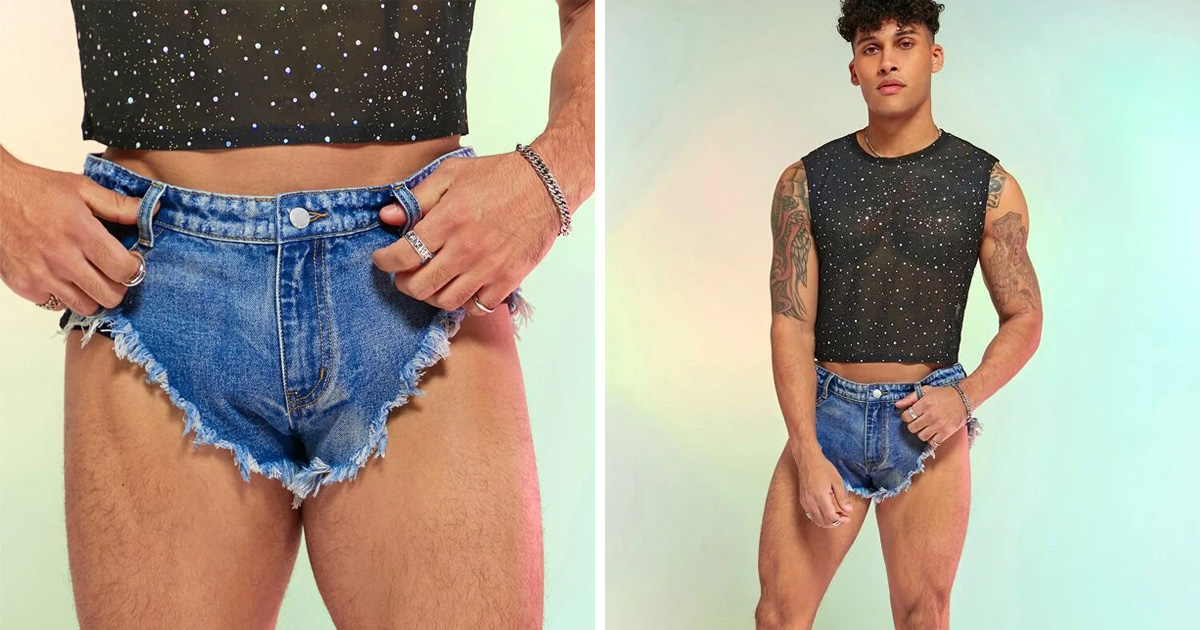 Les internautes scandalisés par ce mini short en jean pour hommes