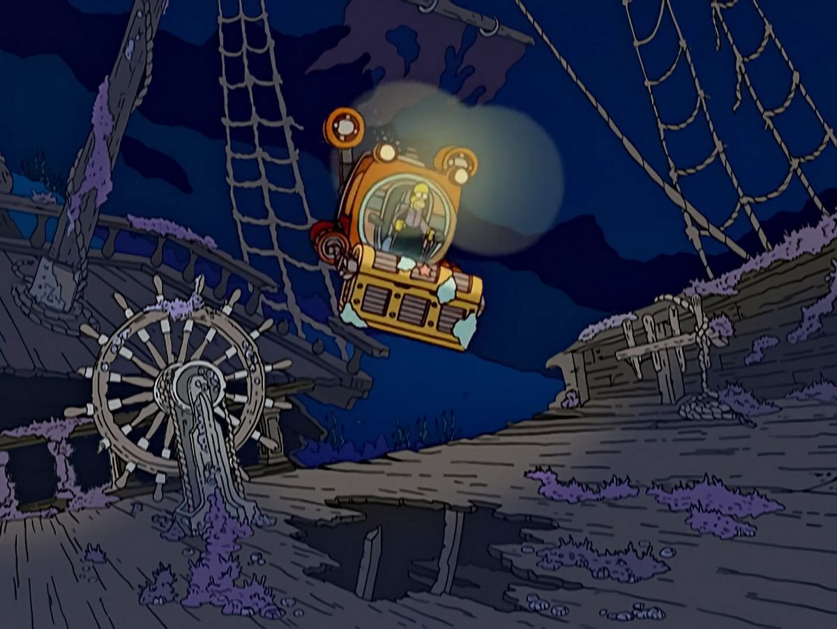 Dans l’épisode 10 de la 17e saison des Simpson, Homer est vu dans un petit sous-marin semblable au Titan, disparu lors de l’exploration du Titanic.