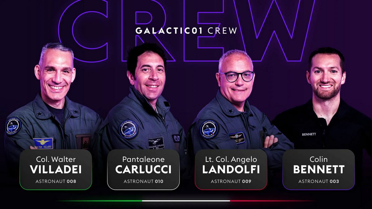 L’équipage de Galactic 01, le premier voyage spatial commercial de Virgin Galactic, a été dévoilé par l’entreprise.