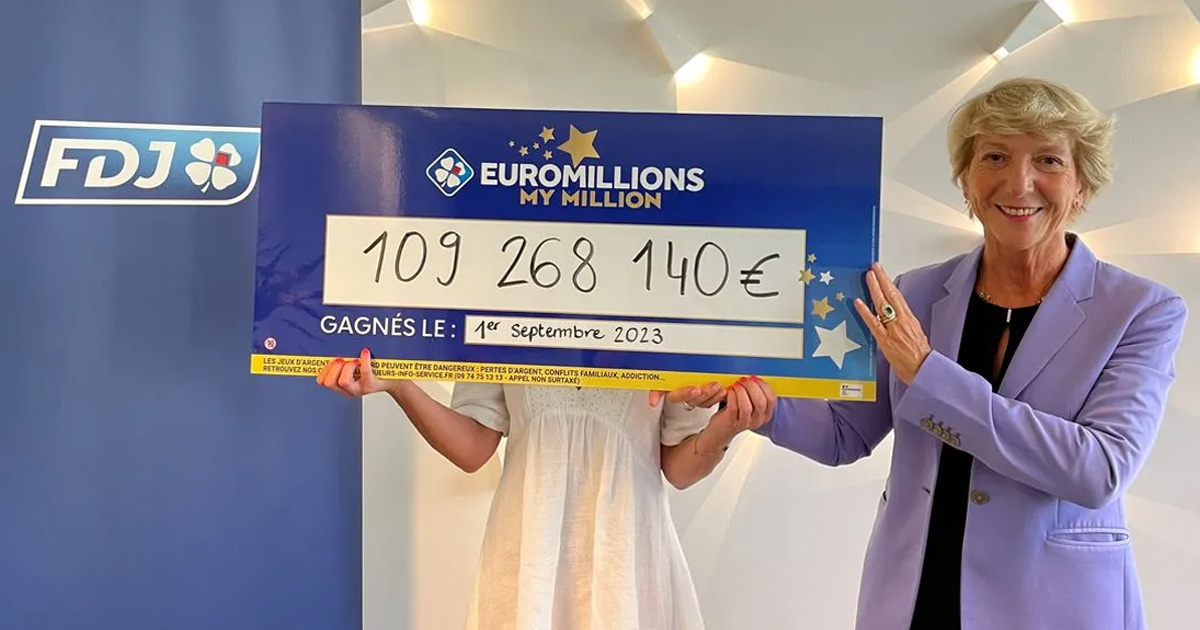 Une femme d'une cinquantaine d'années a remporté un jackpot de 109 millions d'euros à la loterie EuroMillions à Larmor-Plage, dans le Morbihan.
