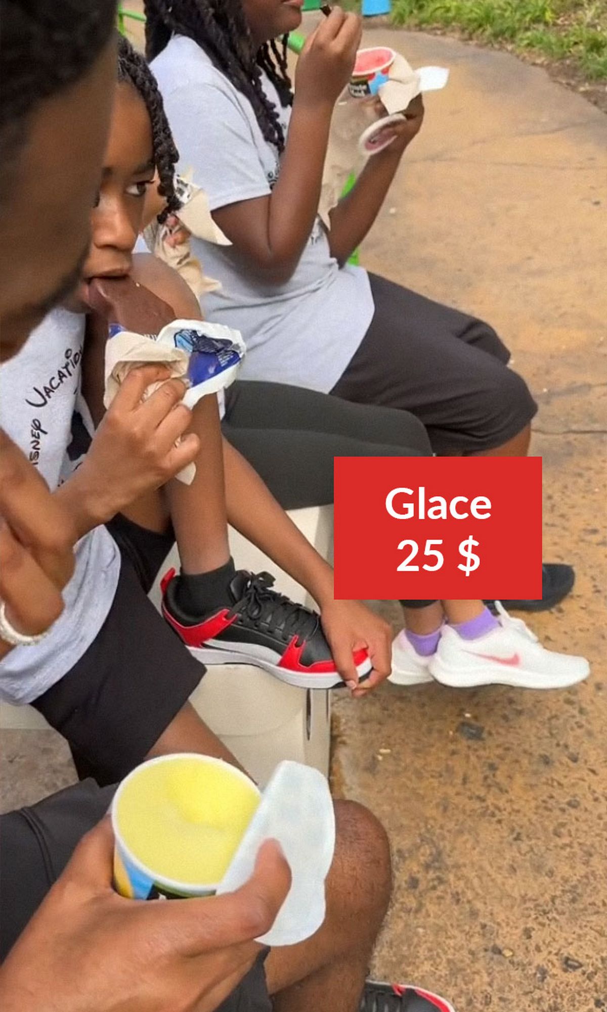 Glace : 25 $ (24 €)